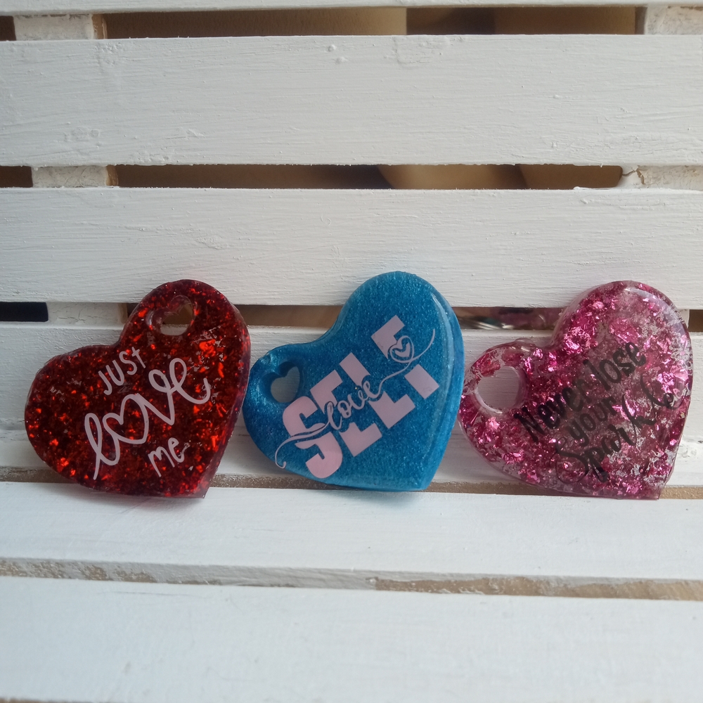 Set of Three Heart-Shaped Magnets